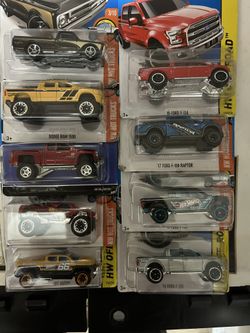 Hot Wheels Trucks Lot Of 9 