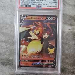 2021 Pokemon SWSH BSP Lance’s Charizard V #133 Celebrations Collection PSA 10
