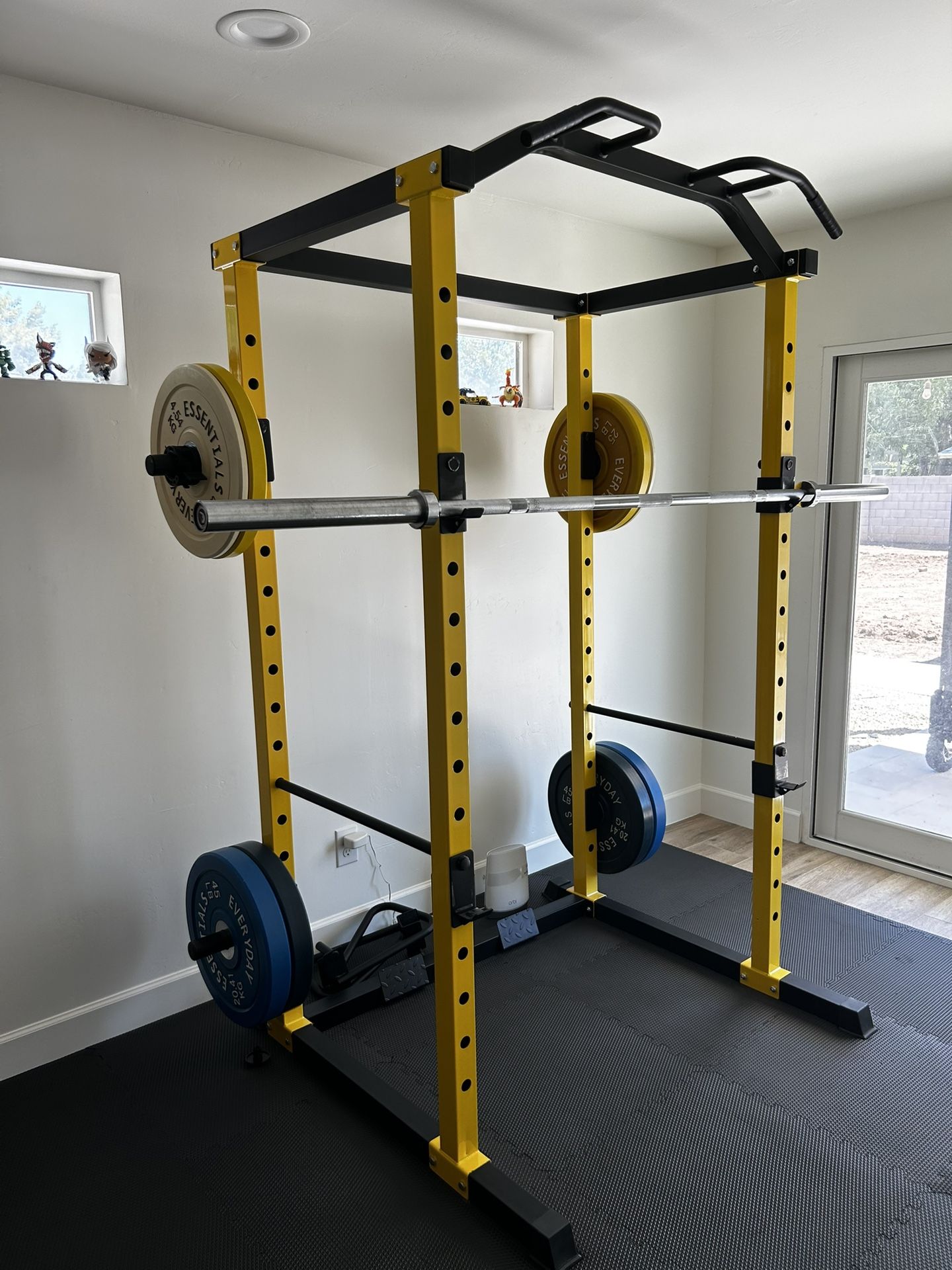 Gym Squat Rack Weight Set