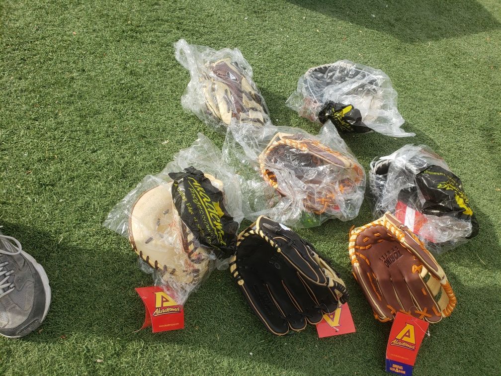 Brand New Akadema baseball gloves