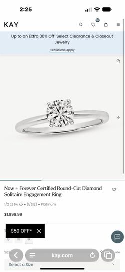 1 carat diamond ring 50% off
