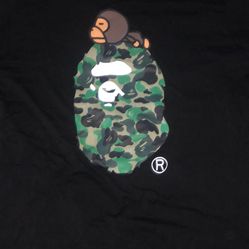 BAPE ABC Milo on Big Ape Tee Black/Green