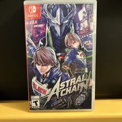Astral Chain for Nintendo Switch video game console system or Lite OLED Complete CIB chains