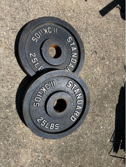 Set of 2 25lb barbels
