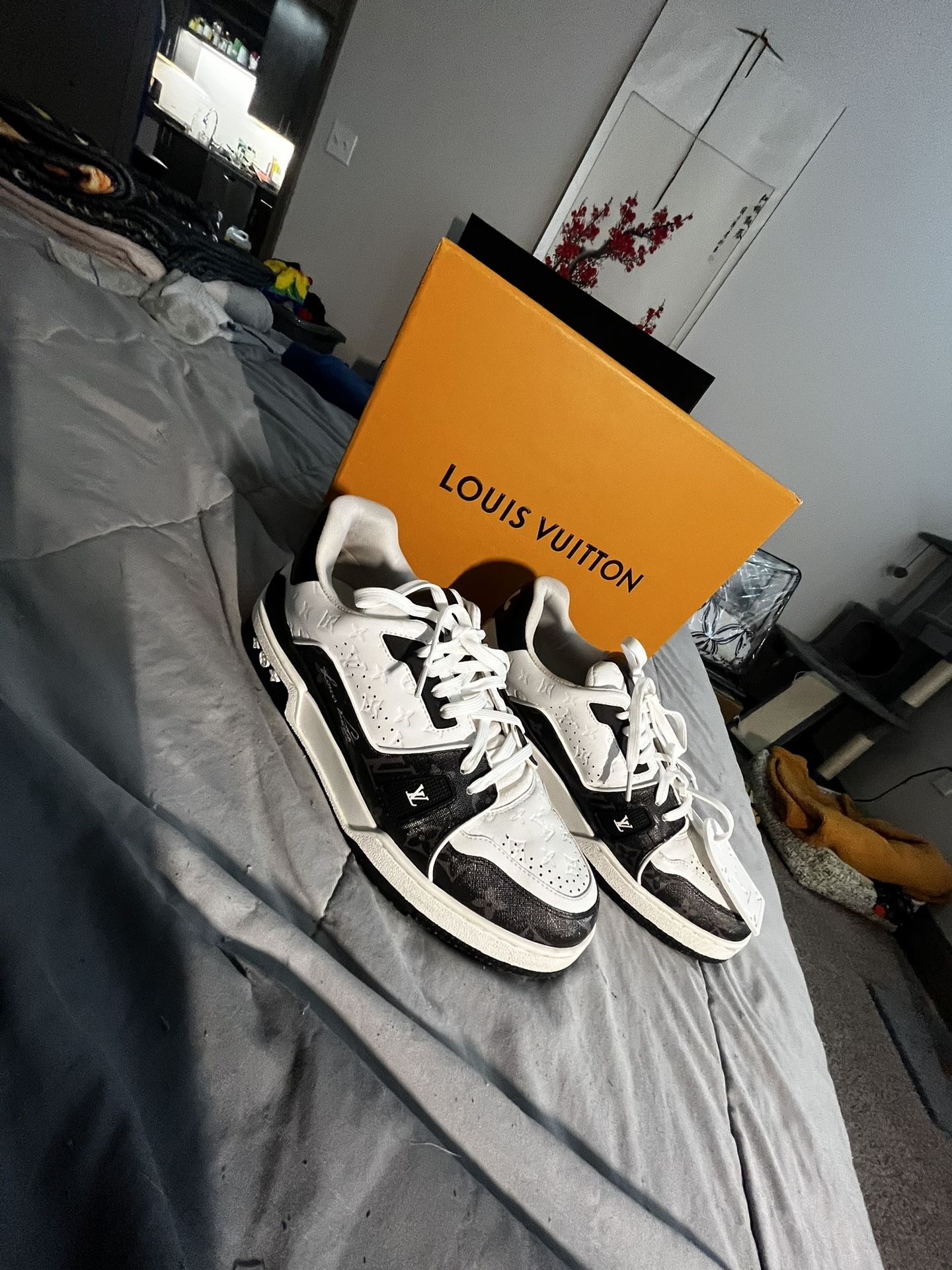 Louis Vuitton #54 Trainers (Black Monogram)