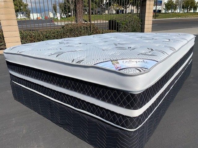 Cal King Orthopedic Bamboo Pillow Top!•••