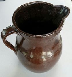 Vintage Half Gallon Stoneware Crock Pitcher