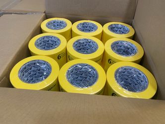 Masking tape yellow high Premium grade 1.5”x 60 yrds (24rolls) $50 a case