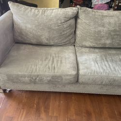 Soft Gray Sofa And Love Seat 