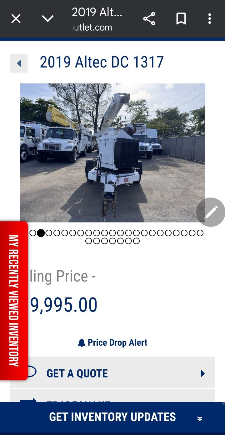 SWEET DEAL 2019 ALTEC DC1317 CHIPPER 