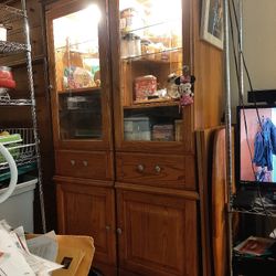 Two China Cabinet Units,