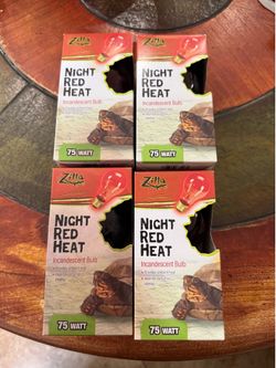 Zilla Night Red Heat Bulbs For Reptile Lizard Enclosure