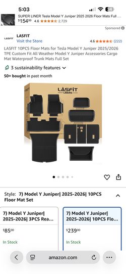 Tesla Model Y Mats 2025-26