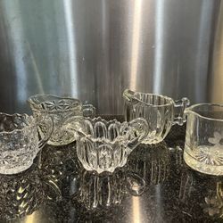 Vintage Depression Pressed Glass Creamers - Your Choice $10 each