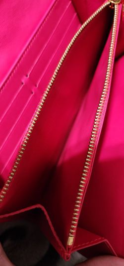 Louis Vuitton Vintage Hot Pink Patent Leather Chain Wallet