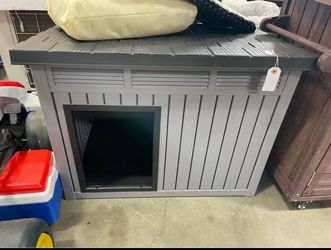 Assembled New Dog House for Indoor & Outdoor w/Weatherproof Roof Removable Floors for Medium Dog