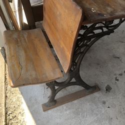 Antique School Desk 