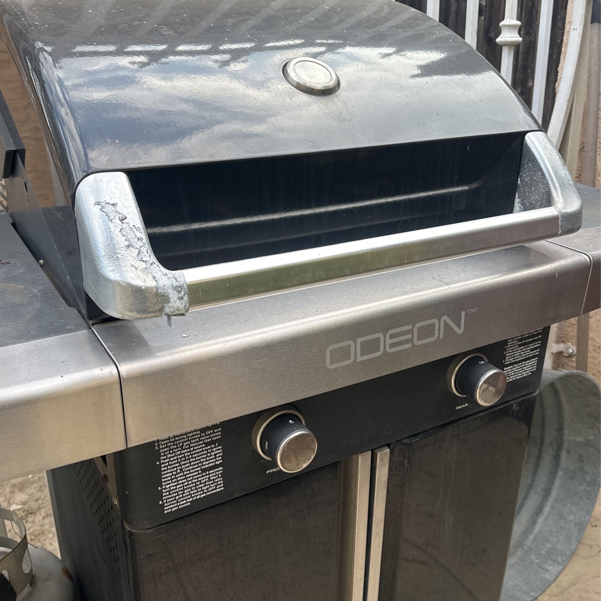 ODEON BBQ GRILL TWO BURNER GAS GRILL
