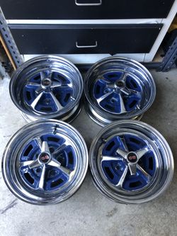 1965-1979 Buick rally rims with SS knock-off