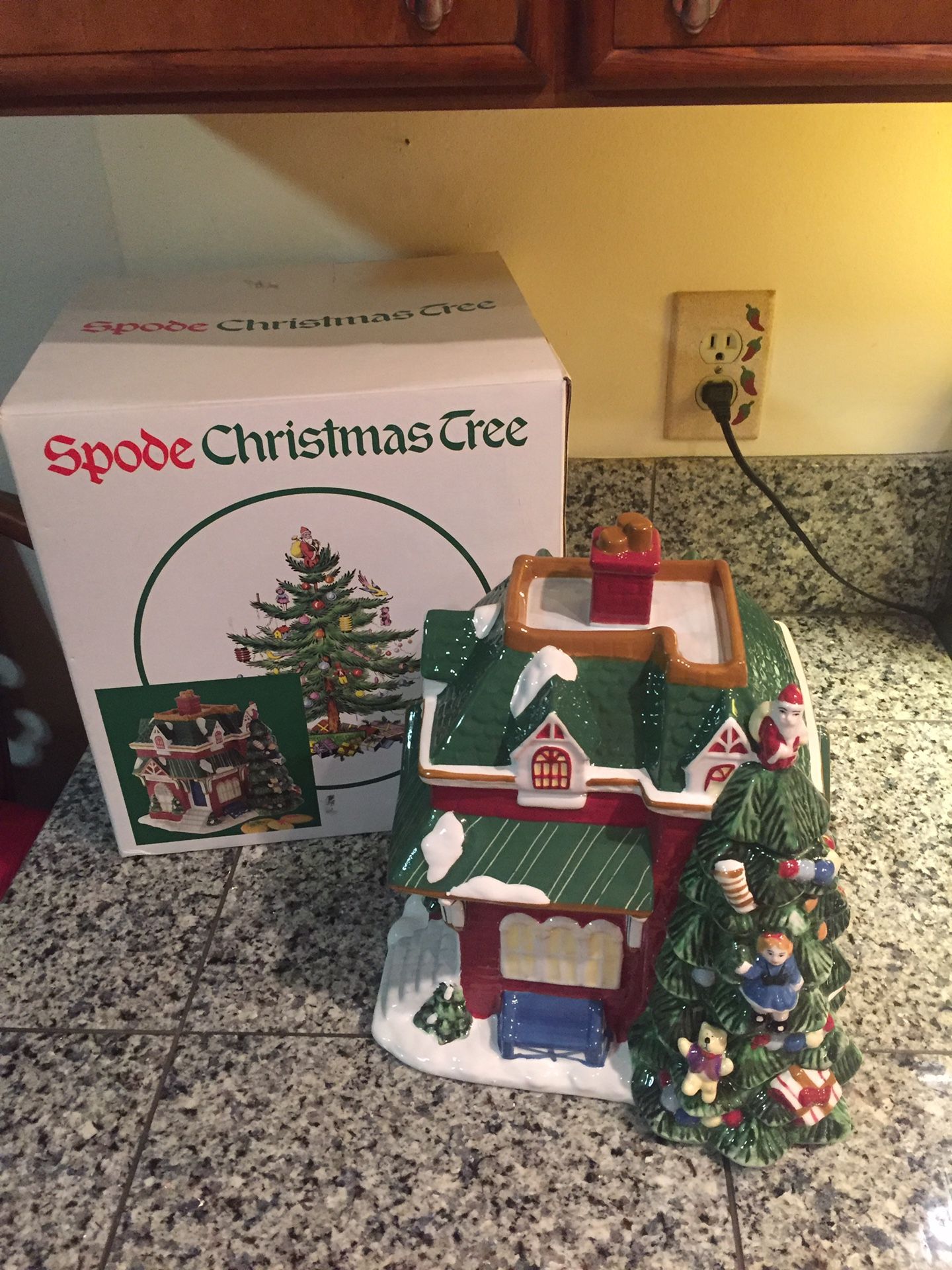 Christmas cookie jar Spode NEW in Box