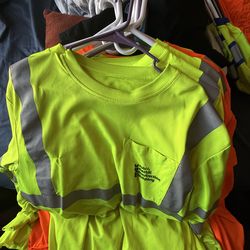 CONSTRUCTION HI-VIS WORK SHIRTS CLASS 2 LEVEL2 AND CLASS 3 LEVEL 2