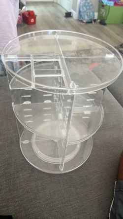 Clear makeup organizer beauty supplies