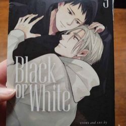 Black or White Yaoi Manga Volume 9 New Sealed in Plastic