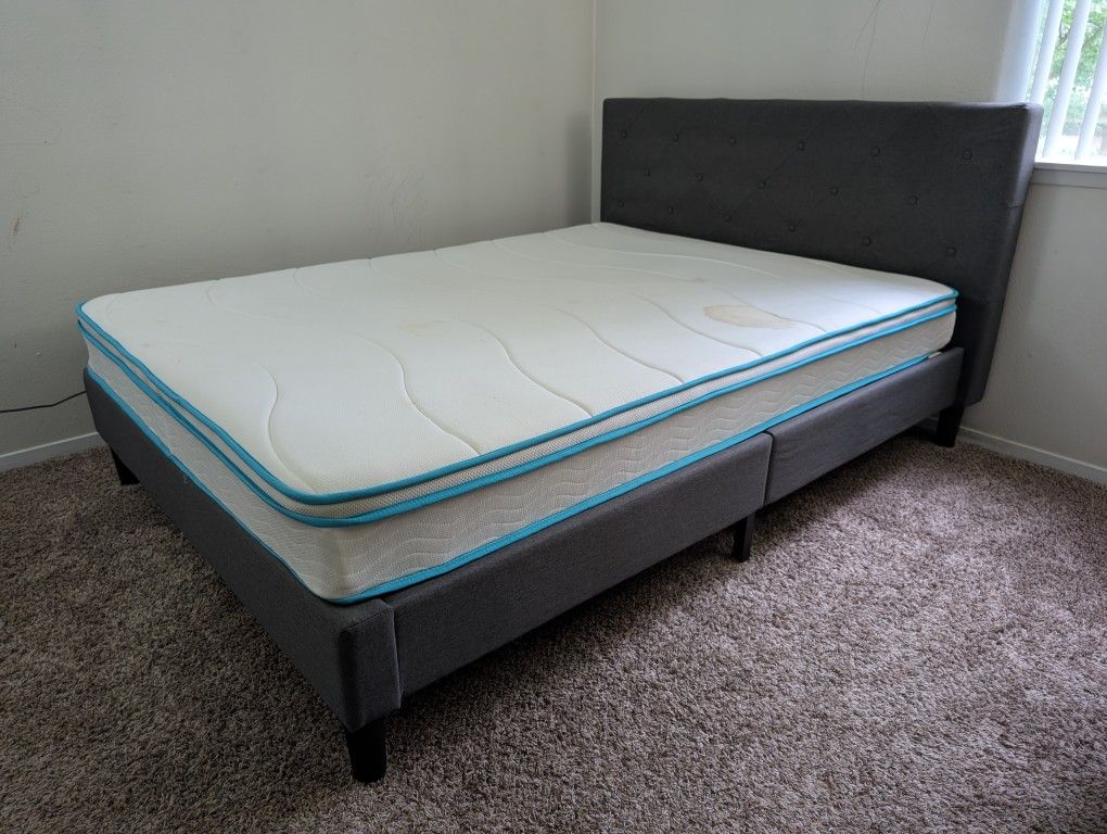 Queen Size Bed Frame With Mattress