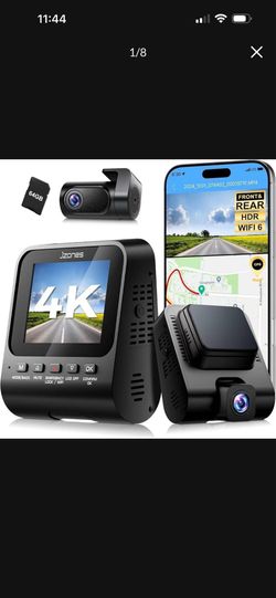 Brand new in box 4K Dash Cam Front and Rear, Dash Camera for Cars 2 Channel HDR, WiFi 6, Free 64GB Included, Built-in GPS, Night Vision, 170°Wide Angl