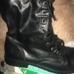 Leather Black Boots!!!