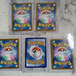 Pokémon cards 5 card lot