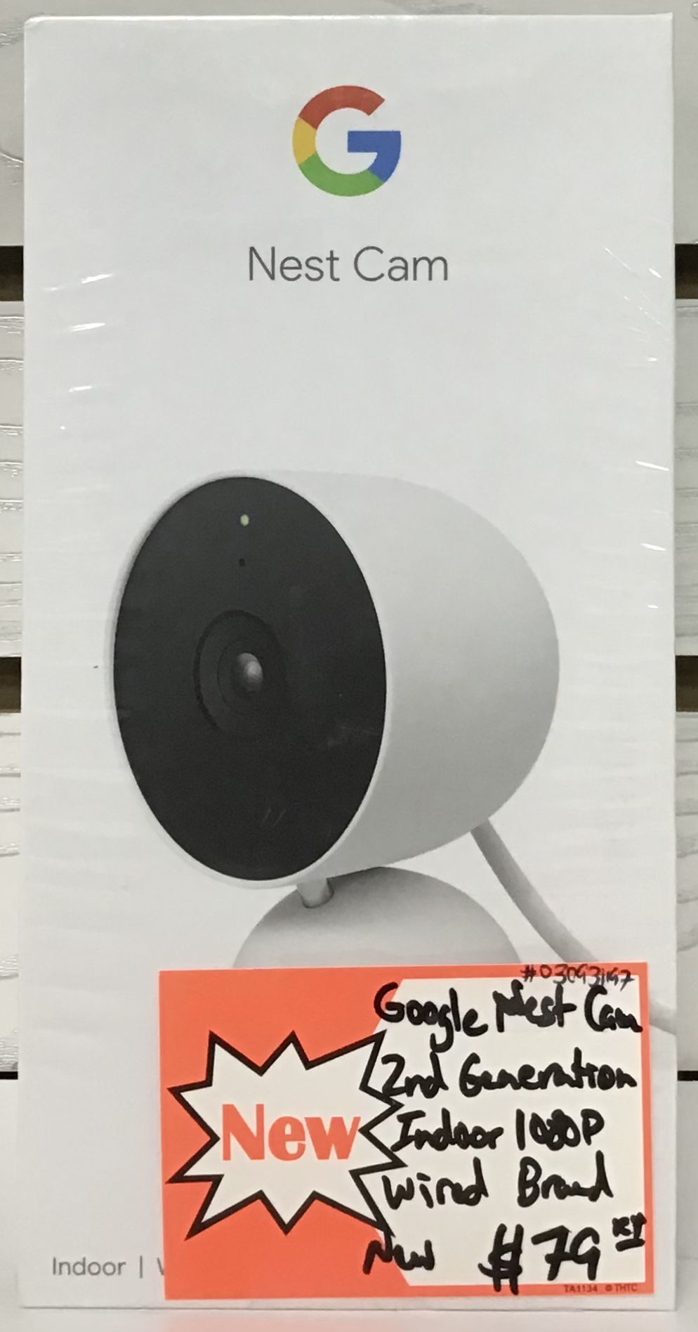 Google Nest Cam 2nd Generation Indoor 1080P Wired Brand New