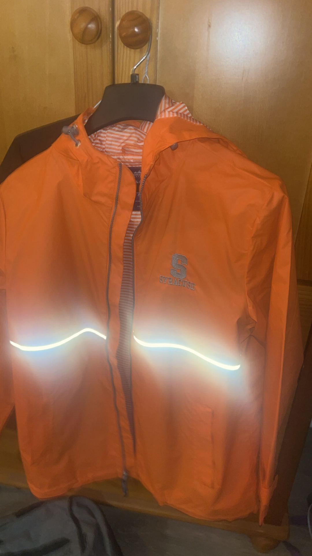 Syracuse Football Basketball Windbreaker Thick Warm Jacket