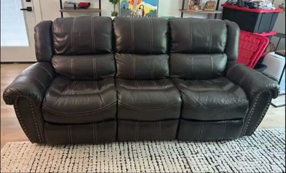 Leather Sofa and Loveseat