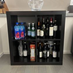 Ikea Kallax Shelves, Cube Black-Brown