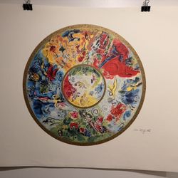 Marc Chagall PARIS OPERA CEILING Signed Lithograph Print Poster
