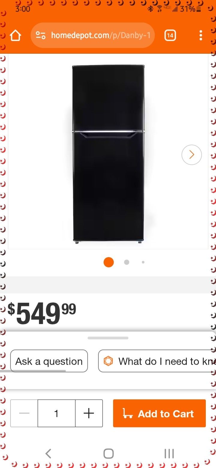 Vissani Refrigerator 10.1 Cubic