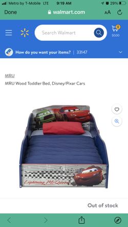 Toddler/ Boy Cars Bed