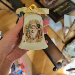 Original Porcelain Angel Bell Baptism christening keepsake