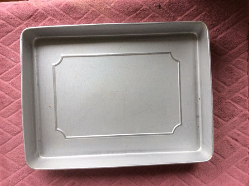 Wilton Pan 11” x 15” x 2” high $10.00 and (12” x 18” x 2” $12.00)
