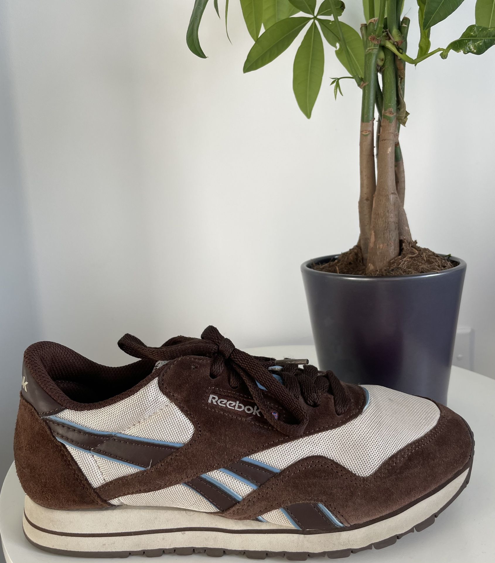 Reebok Classic Nylon Brown Chalk Blue | Women 8.5