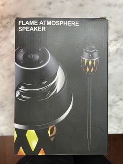 ANERIMST LED Flickering A1 Flame Atmosphere Portable Speaker System