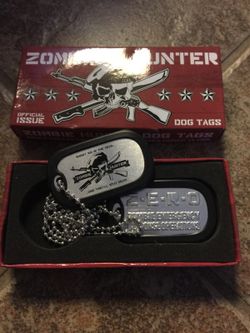 Zombie hunter dog tags