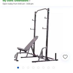 Weight Rack and Bench 