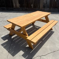 Handmade Stained & Sealed 6ft Outdoor Picnic Table – Heavy Duty