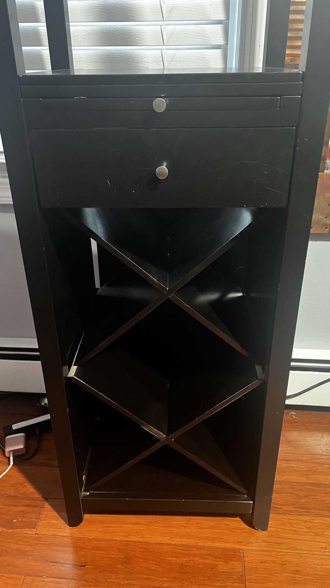 MOVING SALE: Baxton Studio Austin Black Wood Modern Wine Tower