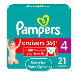 Pampers Cruisers 360 Size 4 Pckg 21 Count