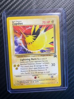 Pokémon Cards Zapdos WoTC Promo