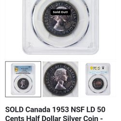 1953 Canada Coin NSF