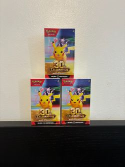 Pokémon 30th Celebration Booster Bundle x3
